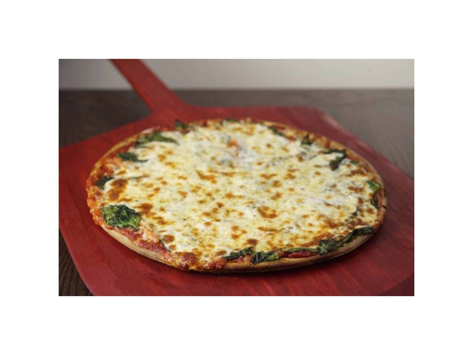 Order Spinach Classic Pizza food online from Rosati's Pizza store, Romeoville on bringmethat.com