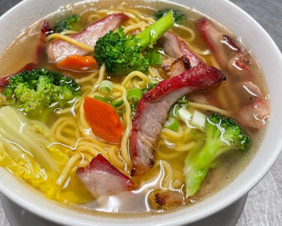 Order 叉烧汤面BBQ Noodle Soup food online from Chopsticks store, Kent on bringmethat.com