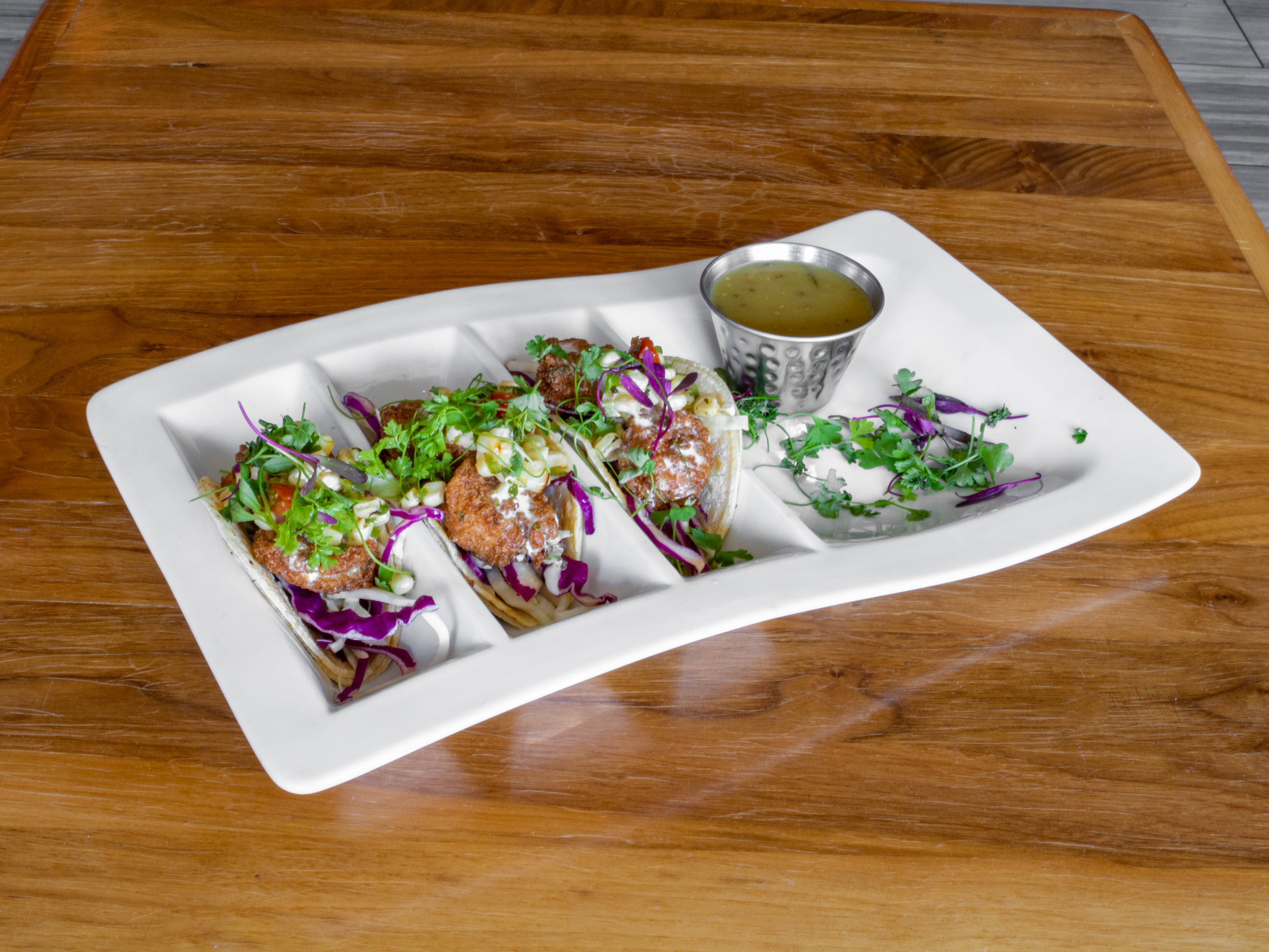 Order Blackened Shrimp Tacos food online from City Grill store, Covina on bringmethat.com
