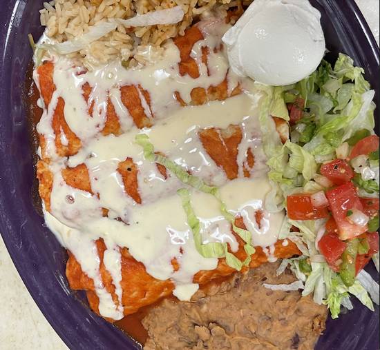 Order Signature Enchilada Sampler food online from Tios Mexican Cafe store, Columbia on bringmethat.com