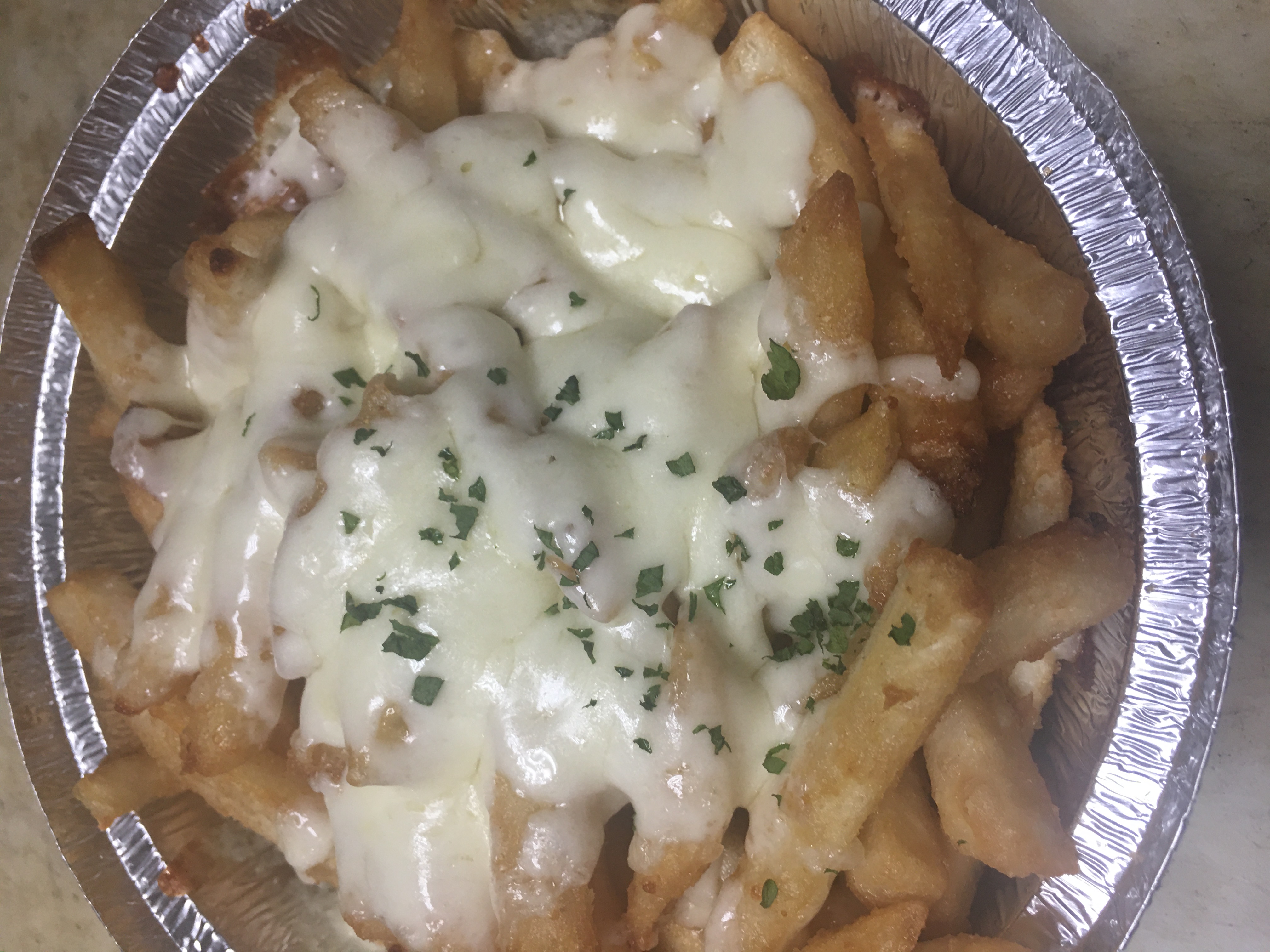 Order French Fries with Cheese food online from Di Carlo Pizzeria store, Westbury on bringmethat.com