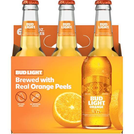 Order Bud Light Orange, 6pk-12oz bottle beer (4.2% ABV) food online from Signal Liquor store, Signal Hill on bringmethat.com