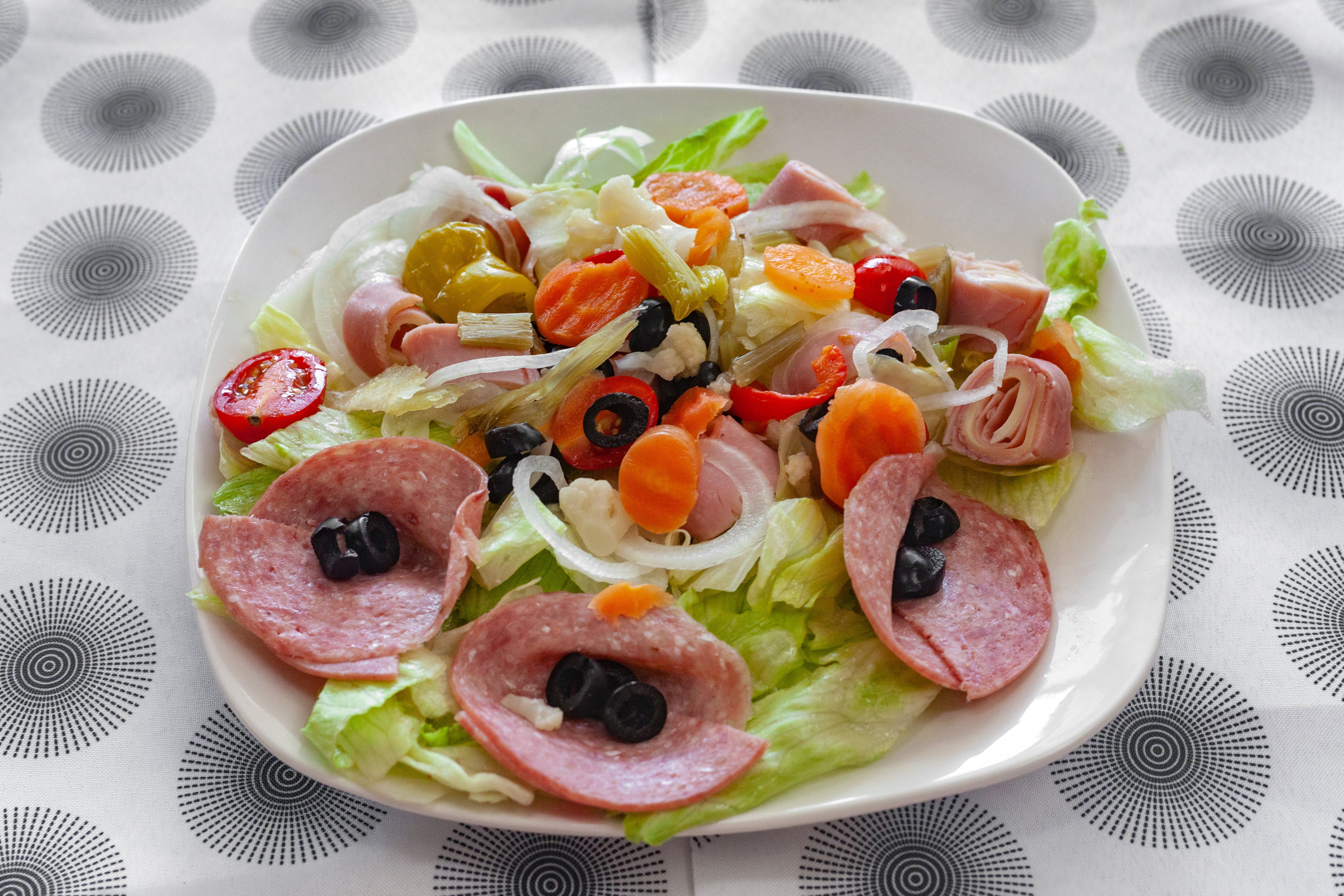 Order Antipasto Salad - Small food online from Mr D's Pizzeria Steaks & Subs store, Wildwood on bringmethat.com