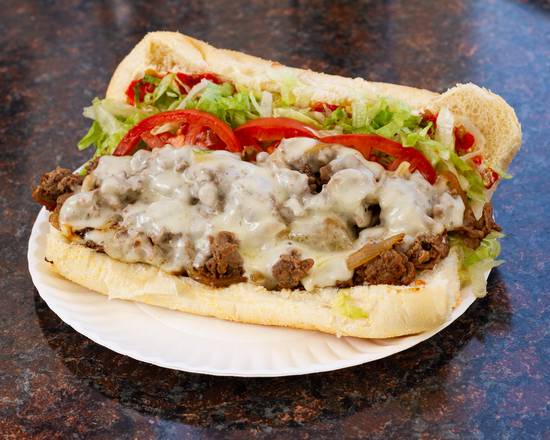 Order 8" Chicken Cheesesteak Sub food online from Dominick's Pizza & Carry Out store, Nottingham on bringmethat.com