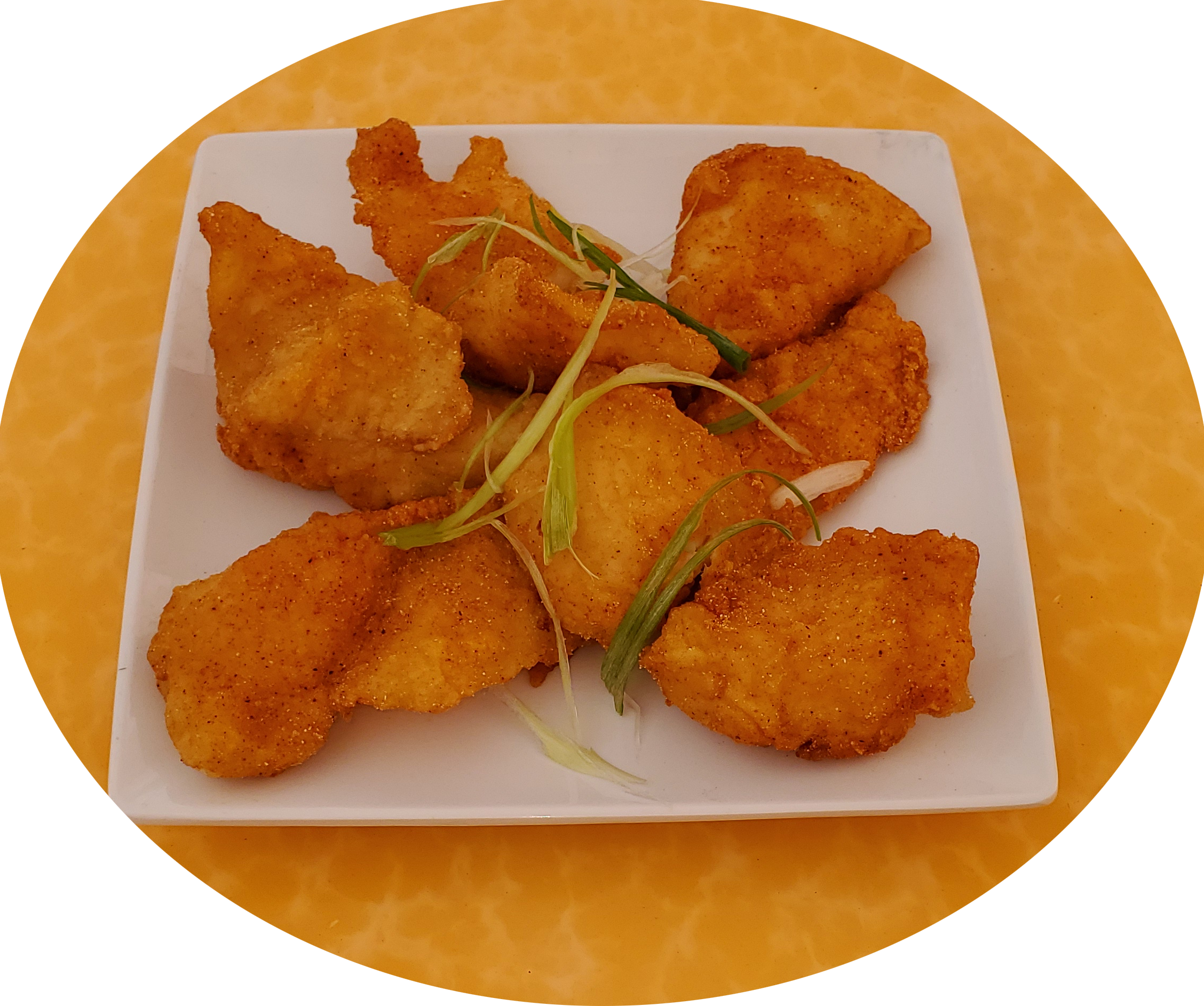 Order A9. Fried Catfish food online from Yummy Buffet store, Chicago on bringmethat.com