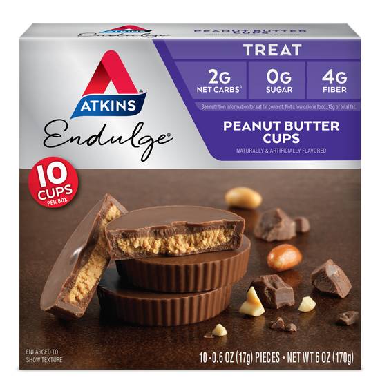 Order Atkins Endulge Peanut Butter Cups (10 ct) food online from Rite Aid store, Cortland on bringmethat.com