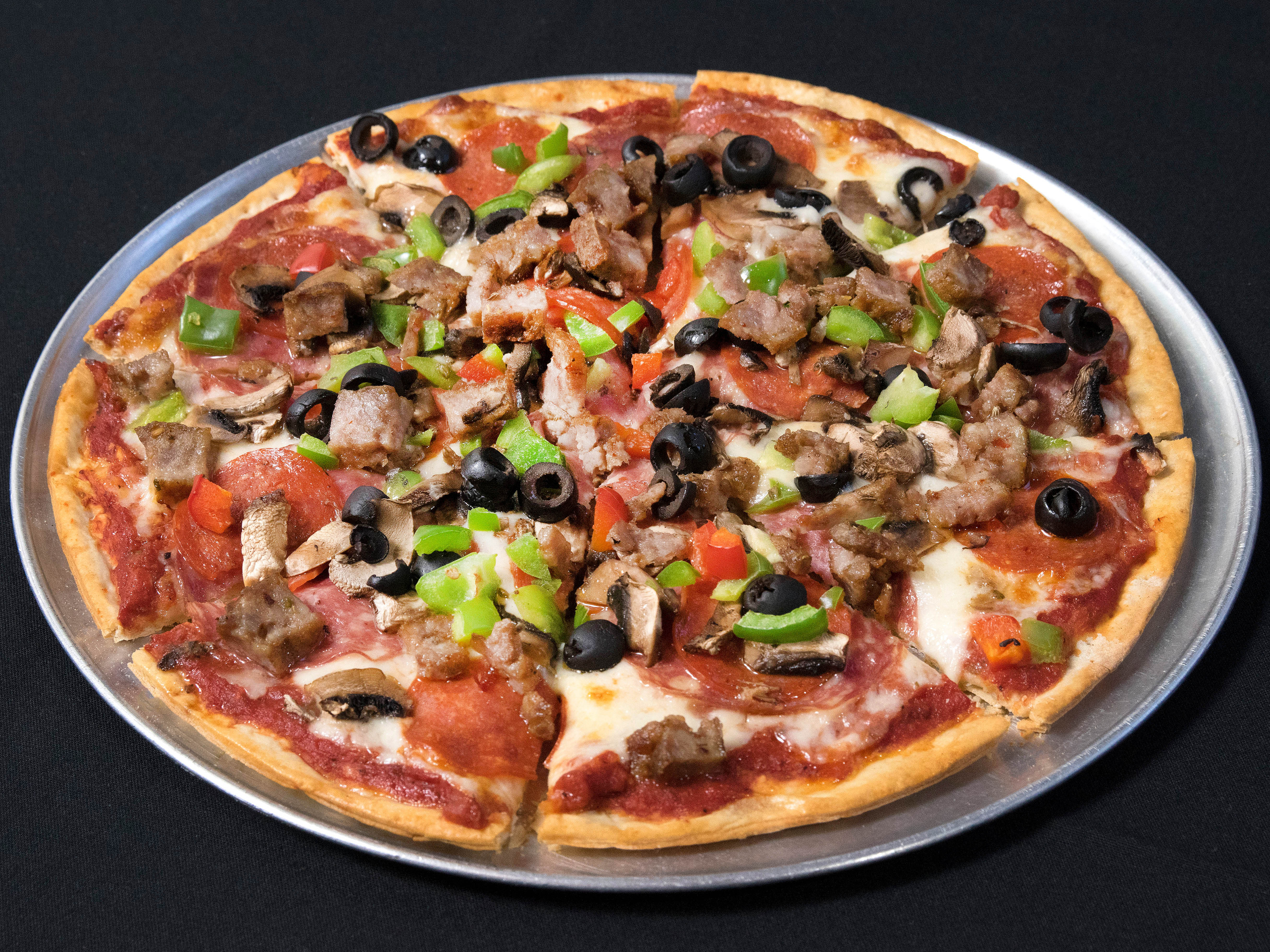 Order House Special Pizza 1 food online from Petrini's store, San Diego on bringmethat.com