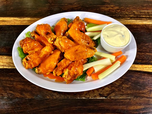 Order Buffalo Style Wings - Bone-In (10) food online from Amore Pizza store, West Chester on bringmethat.com