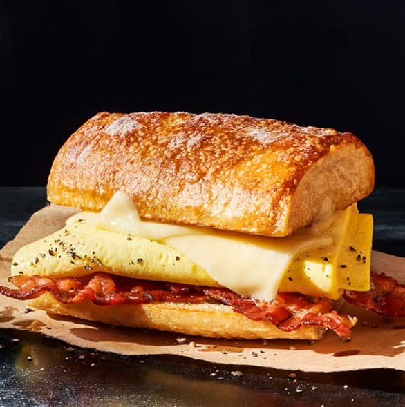 Order Bacon, Scrambled Egg & Cheese On Ciabatta food online from Panera Bread store, Columbus on bringmethat.com
