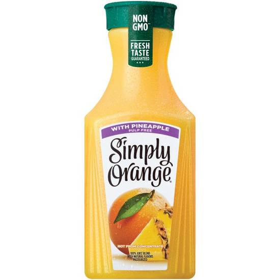Order Simply Orange Juice With Pineapple food online from Deerings Market store, Traverse City on bringmethat.com