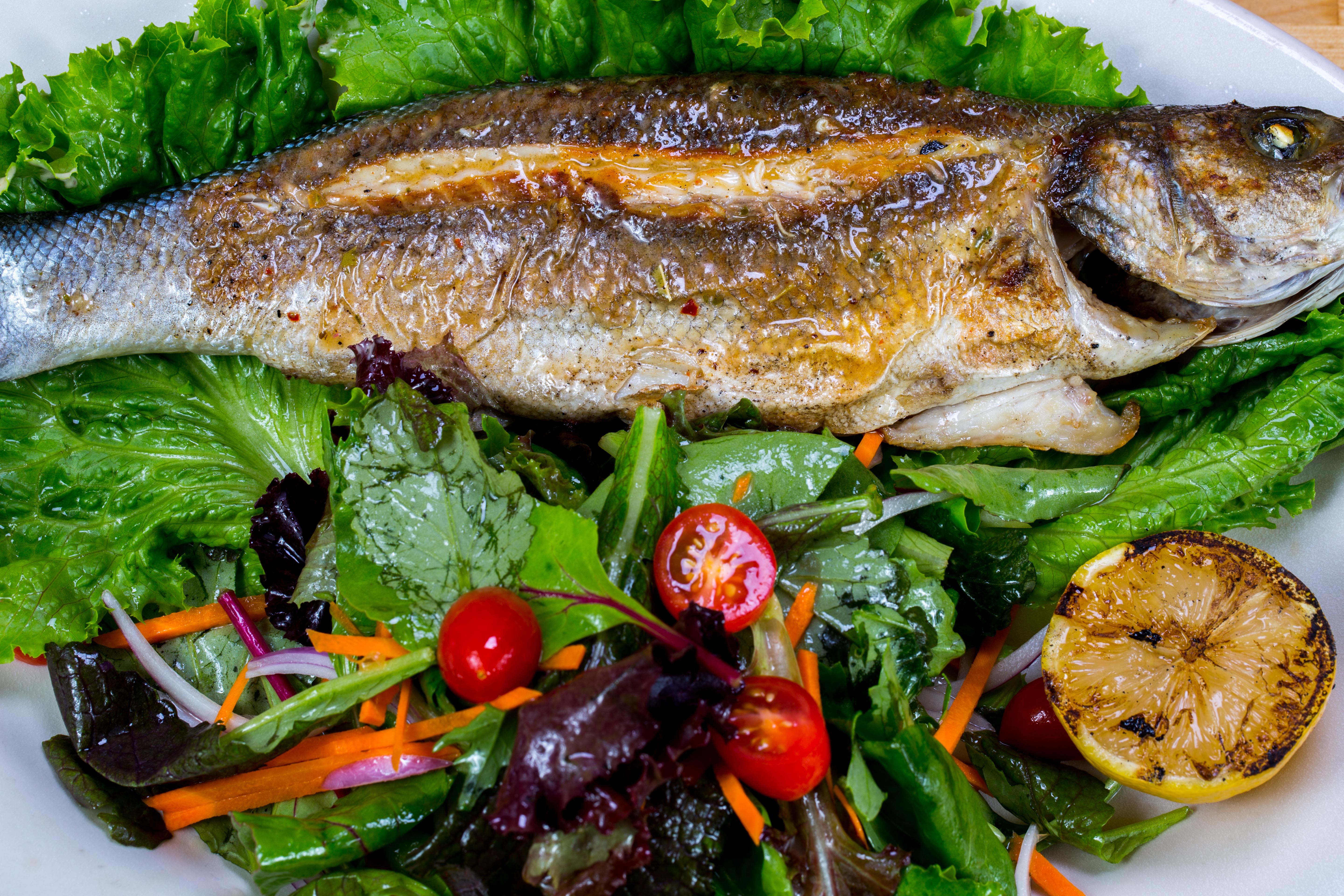 Order Grilled Sea Bass food online from Efes Mediterranean Grill store, New Brunswick on bringmethat.com