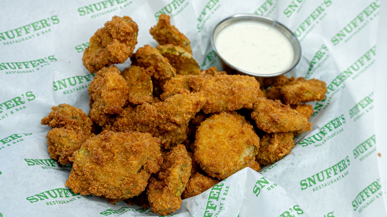 Order Fried Pickles food online from Snuffer's store, Addison on bringmethat.com