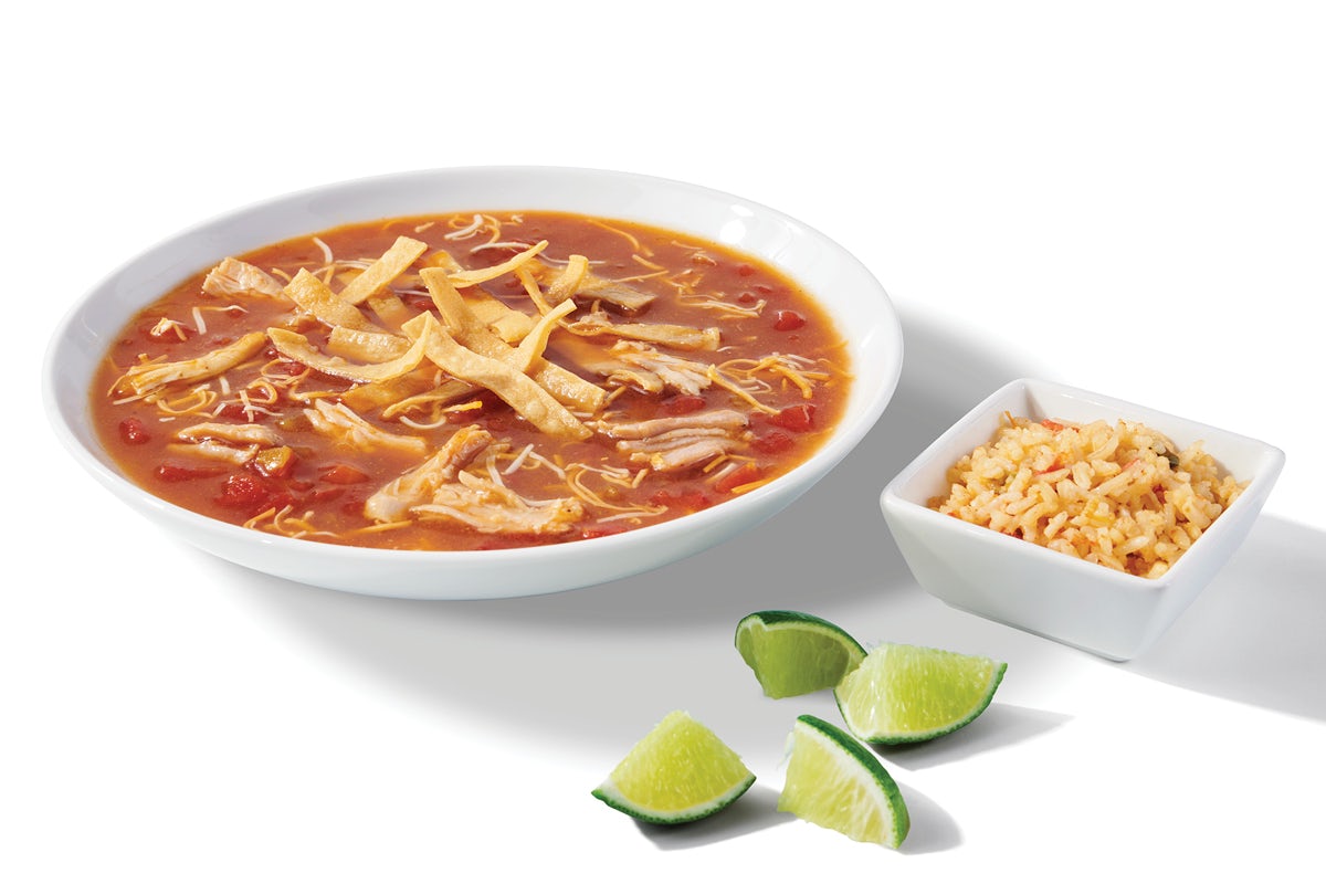 Order 12oz Tortilla Soup food online from Taco Cabana 20404 store, Houston on bringmethat.com