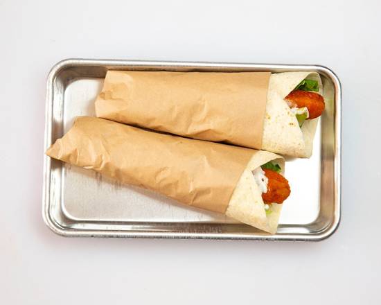 Order Two Buffalo Mini Wraps  food online from Veggie Grill store, Woodland Hills on bringmethat.com