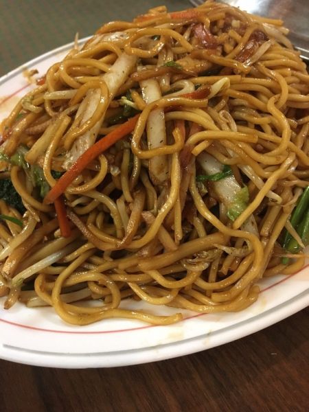Order Pork Lo Mein Platter food online from China City store, Cooper City on bringmethat.com