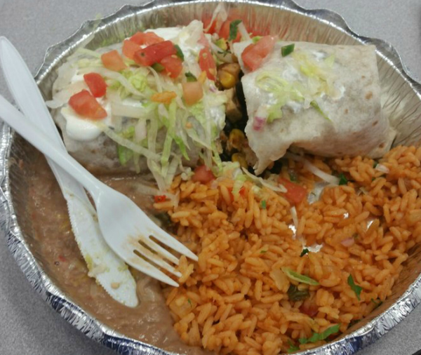 Order Lunch Grilled Chicken and Avocado Burrito food online from La Boca store, Middletown on bringmethat.com