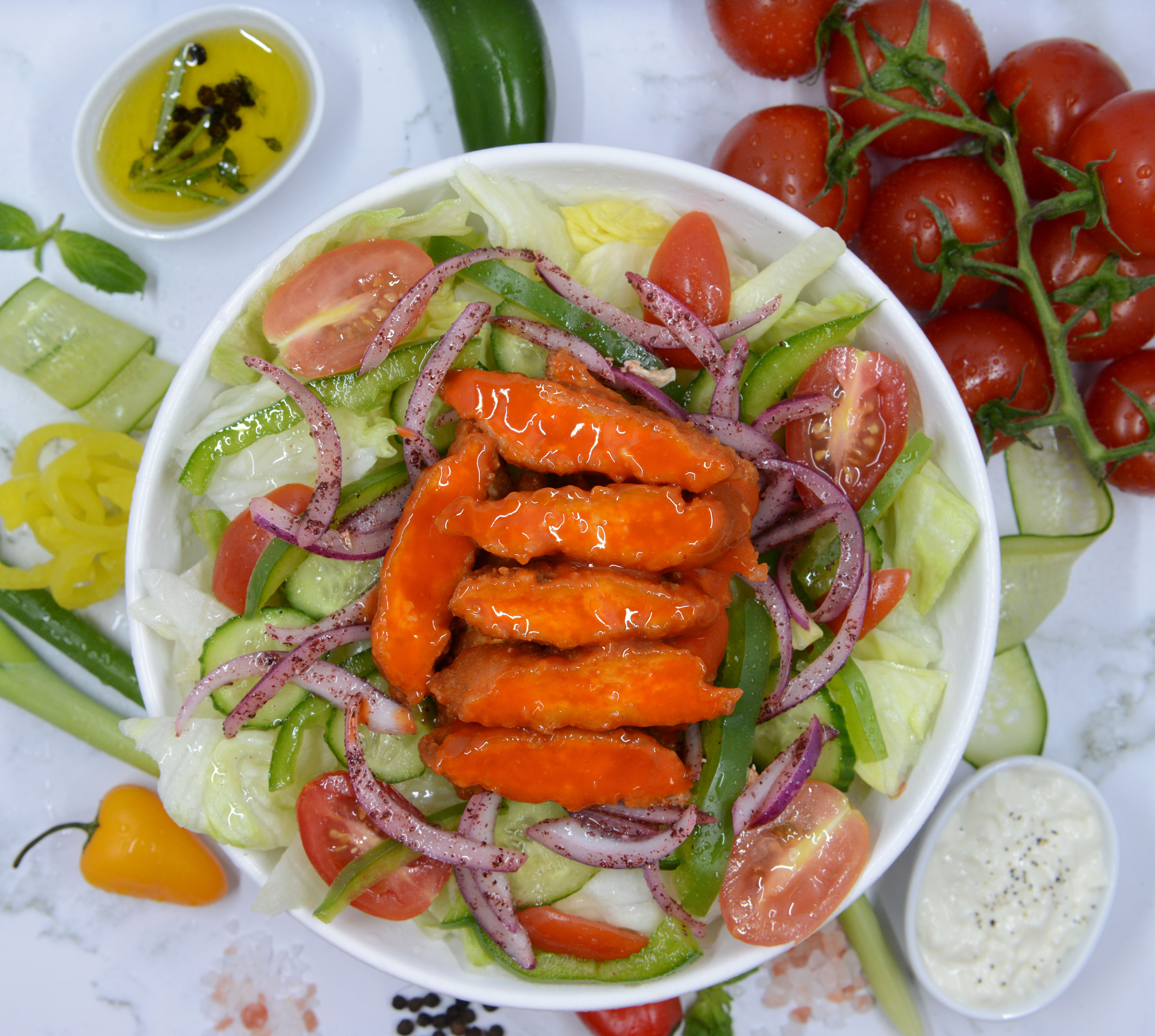 Order Buffalo Chicken Salad food online from Jeb Pizza store, Troy on bringmethat.com