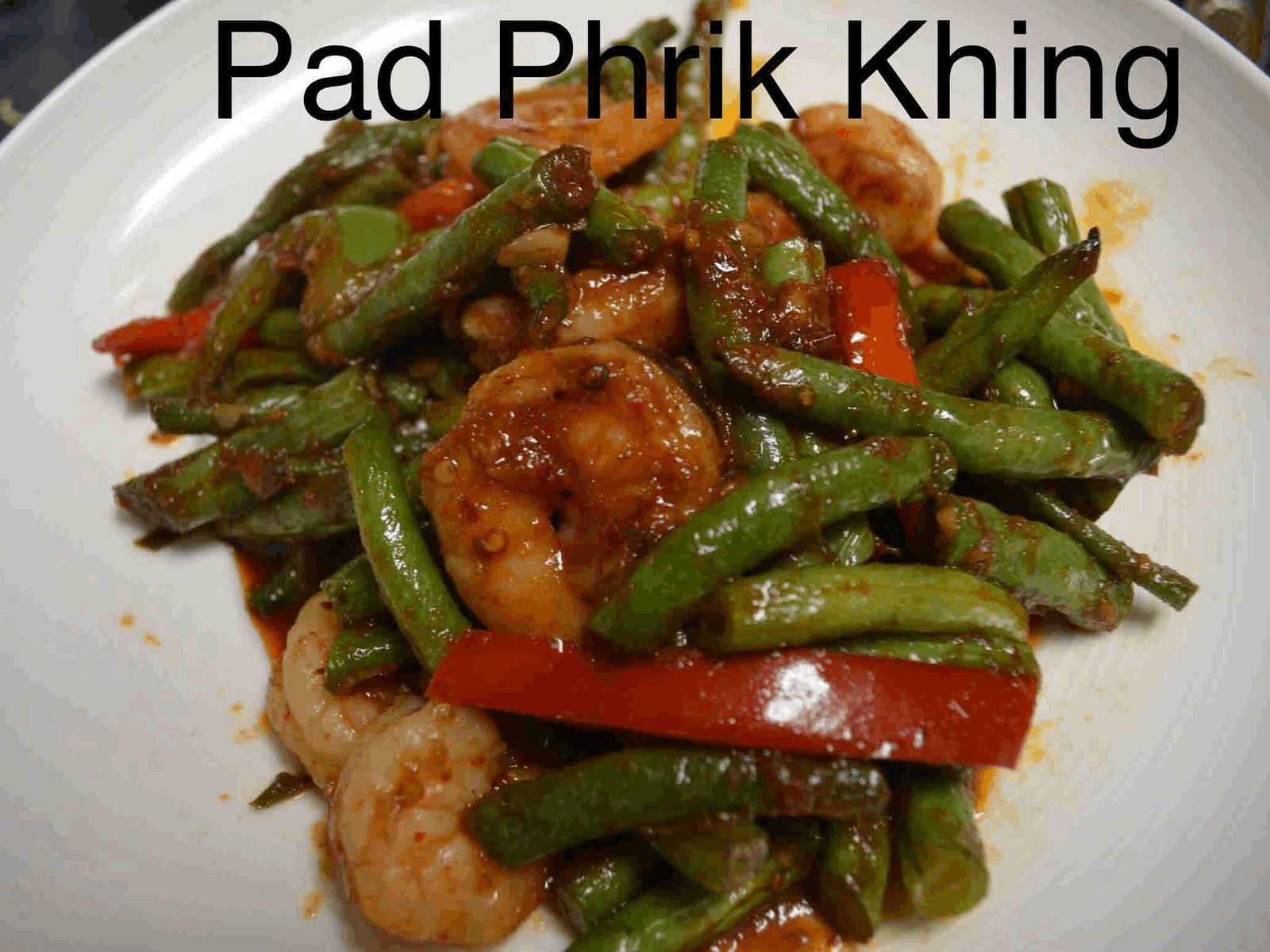 Order Pad Phrik Khing Signature Dish food online from Toomie Thai store, Alameda on bringmethat.com