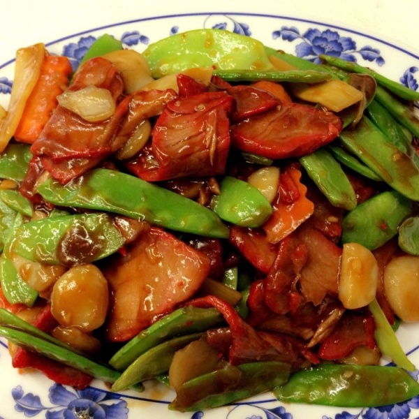 Order Barbecued Pork with Snow Peas food online from Little Hunan store, San Jose on bringmethat.com