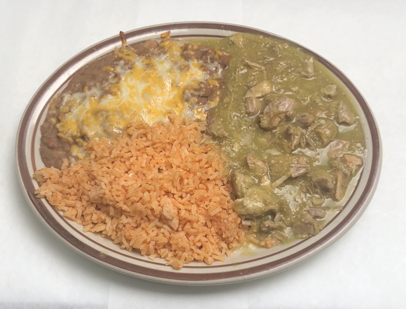 Order Chile Verde food online from Papis Tacos y Gorditas store, Paso Robles on bringmethat.com
