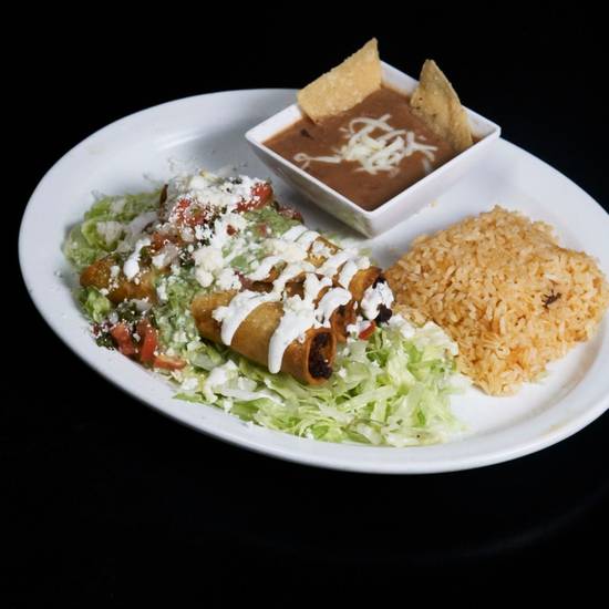Order Tacos Dorados de Pollo Combo food online from Taqueria La Chispita store, North Hollywood on bringmethat.com