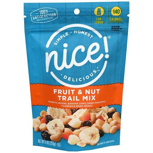 Order Nice! Trail Mix Fruit & Nut - 9.0 oz food online from Walgreens store, Matthews on bringmethat.com