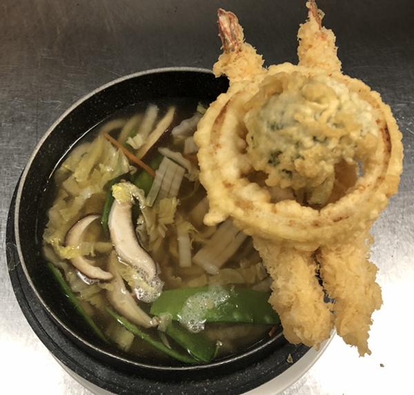 Order Tempura Udon food online from Kumo Sushi store, Plainview on bringmethat.com