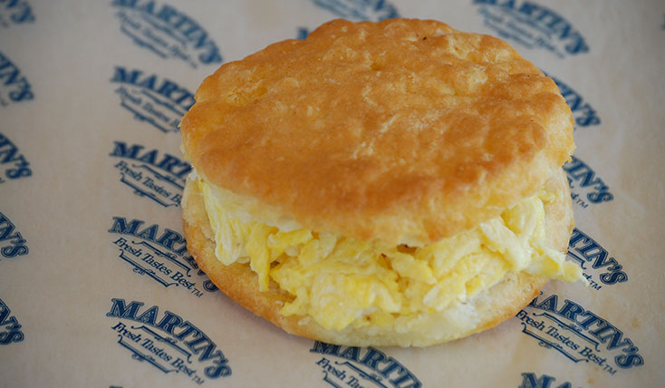 Order Egg Biscuit food online from Martin Fresh Tastes Best store, Norcross on bringmethat.com