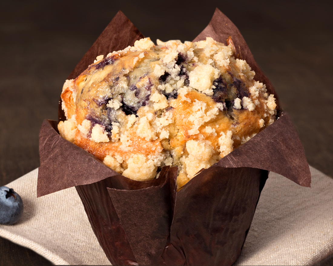Order Blueberry Muffin food online from Einstein Bros. Bagels store, Atlanta on bringmethat.com