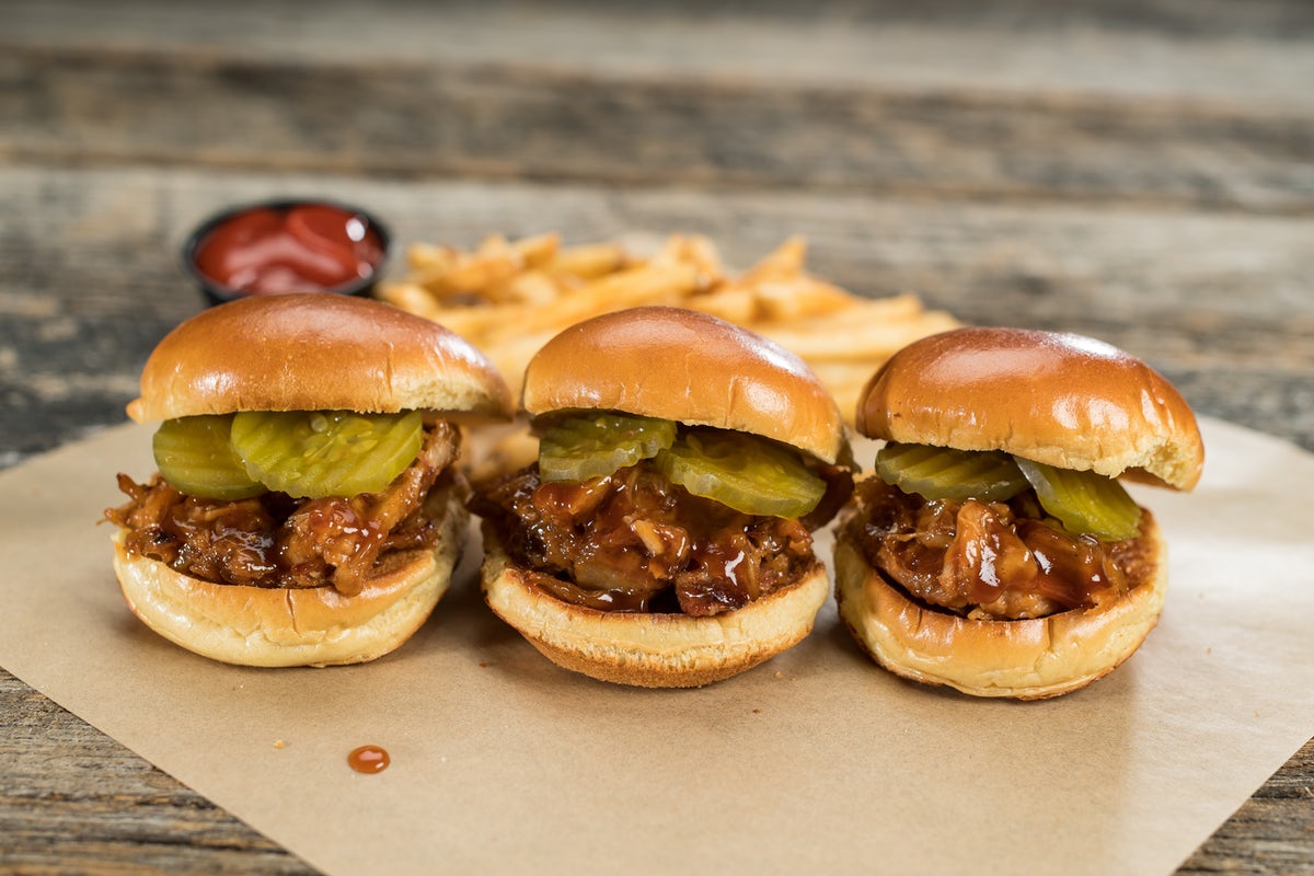 Order Individual BBQ Pork Slider food online from Native Grill & Wings store, Tucson on bringmethat.com