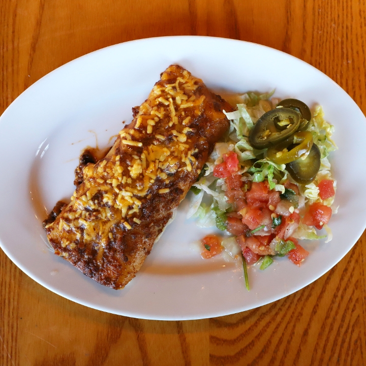 Order Ala Carte Enchilada Beef food online from Roja Mexican Grill store, Omaha on bringmethat.com