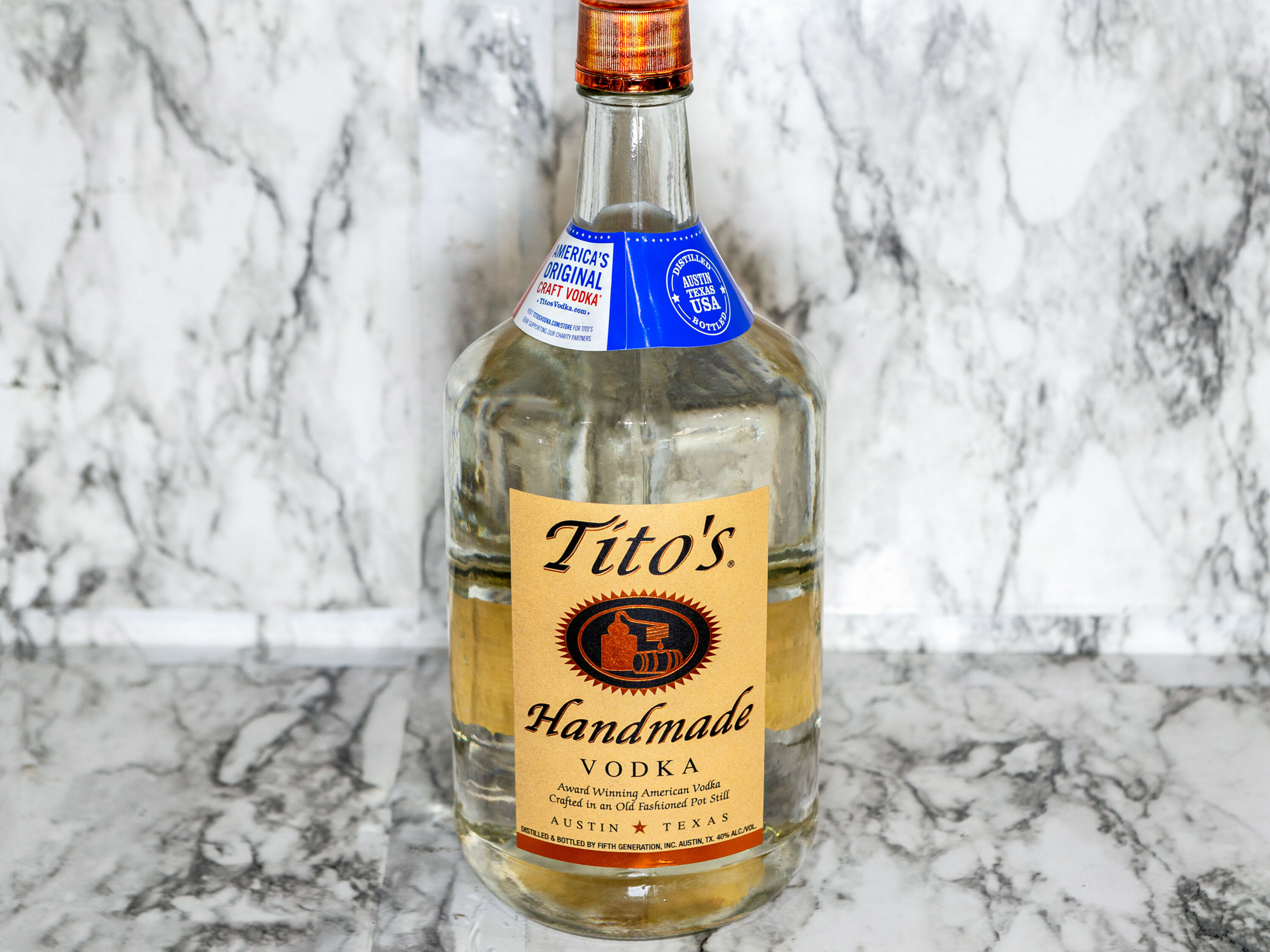 Order Tito's Hand Made Vodka, 750 ml food online from Oak Tree Liquor store, Santa Clarita on bringmethat.com