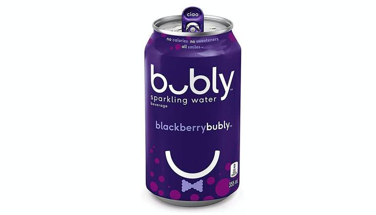 Order Bubly Blackberry Sparkling Water food online from Pokeworks store, Providence on bringmethat.com