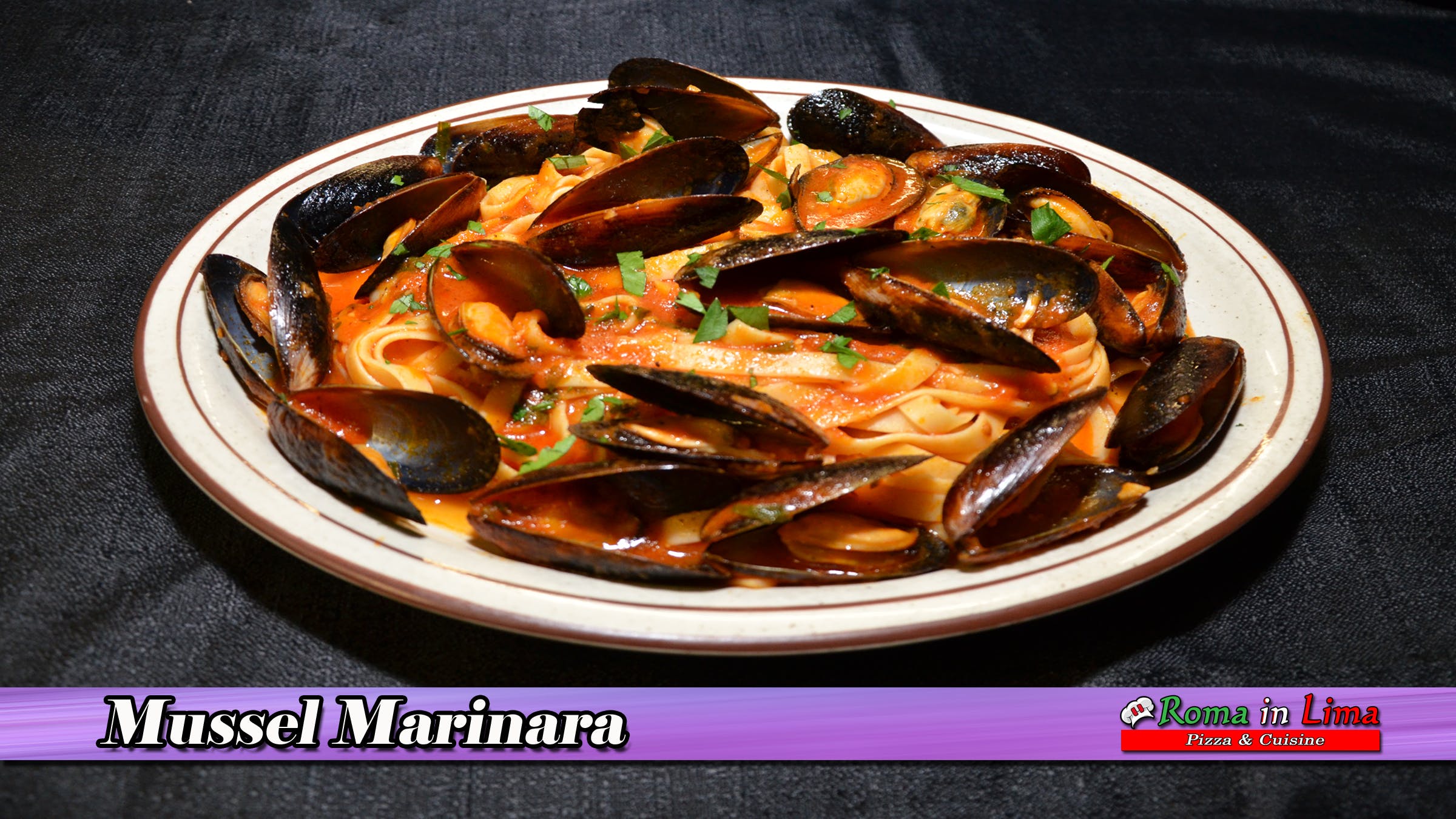 Order Mussels Marinara Fettuccini - Pasta food online from Roma In Lima Pizza & Cuisine store, Immokalee on bringmethat.com