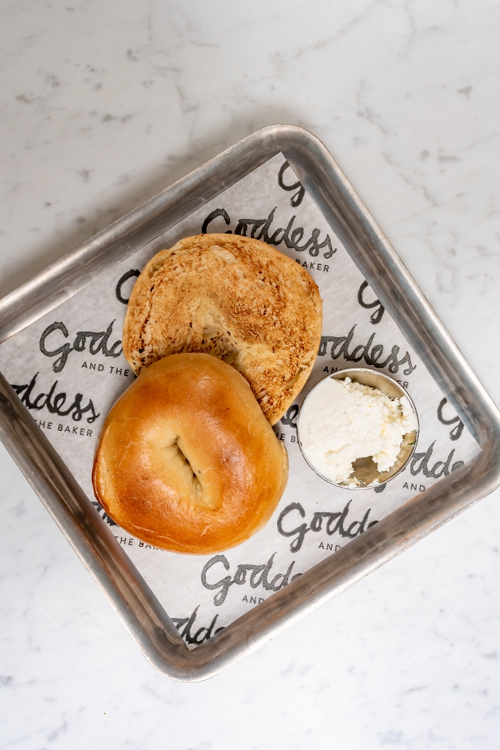 Order Bagel & Cream Cheese food online from Goddess And The Baker store, Chicago on bringmethat.com