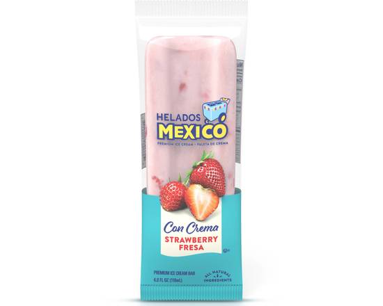 Order Helados Mexico Strawberry Premium Ice Cream Bar, 4oz food online from Abc Discount Store store, San Diego on bringmethat.com