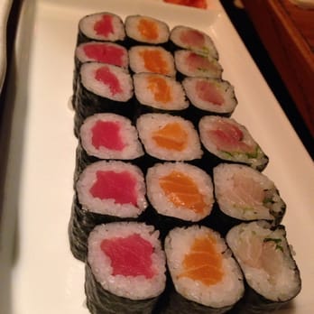 Order A. Tuna, Salmon and Yellowtail Roll Combo food online from Abi sushi store, Astoria on bringmethat.com