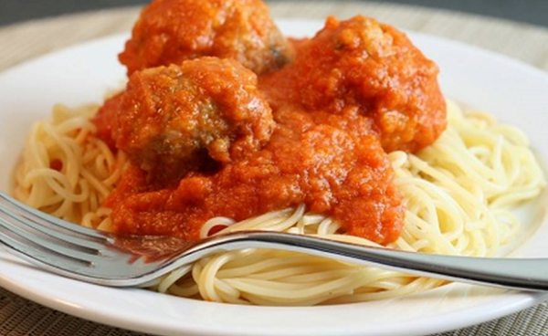 Order Spaghetti with Meatballs food online from Bravo pizza and subs store, Los Angeles on bringmethat.com