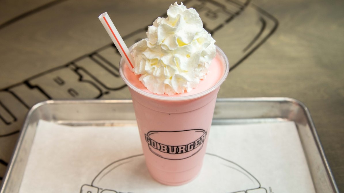 Order Strawberry Shake food online from Go Burger store, Mount Sinai on bringmethat.com