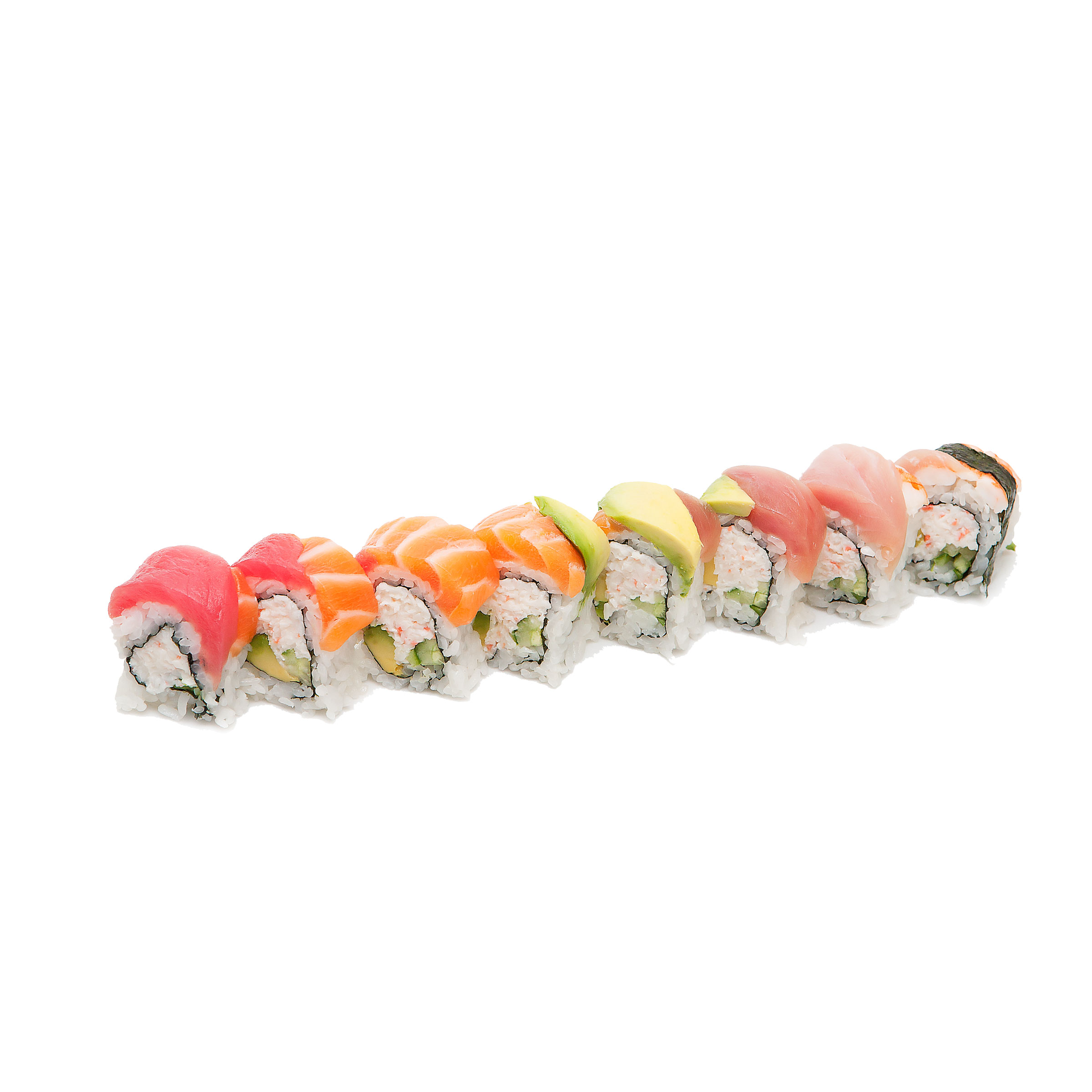 Order Rainbow Roll food online from Sushi Kudasai store, Seattle on bringmethat.com