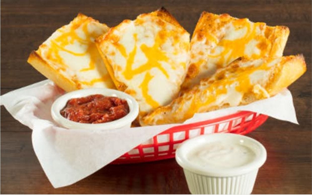 Order Garlic Bread with Cheese - Side food online from Mountain Mikes Pizza store, Auburn on bringmethat.com
