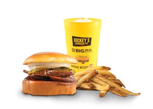 Order Spicy Cheddar Sausage Sandwich Combo food online from Big Deal Burger store, Hanford on bringmethat.com