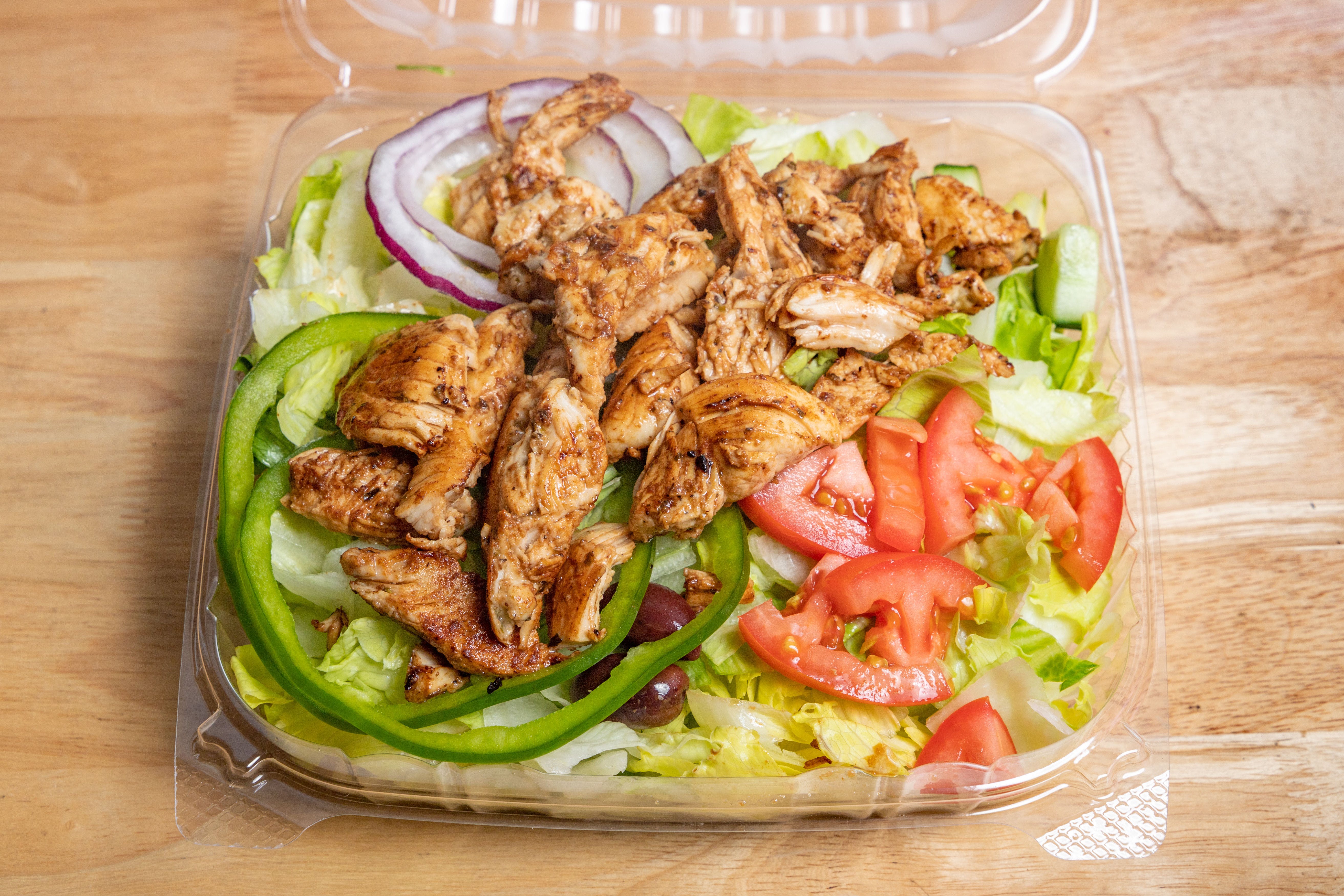 Order Chicken Kabob Garden Salad - Salad food online from Express Pizza store, Bedford on bringmethat.com