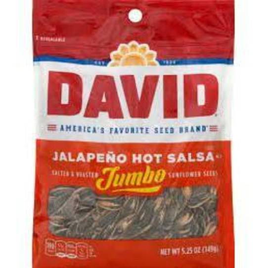 Order David Sunflower Seeds - Jalapeno Hot Salsa food online from IV Deli Mart store, Goleta on bringmethat.com