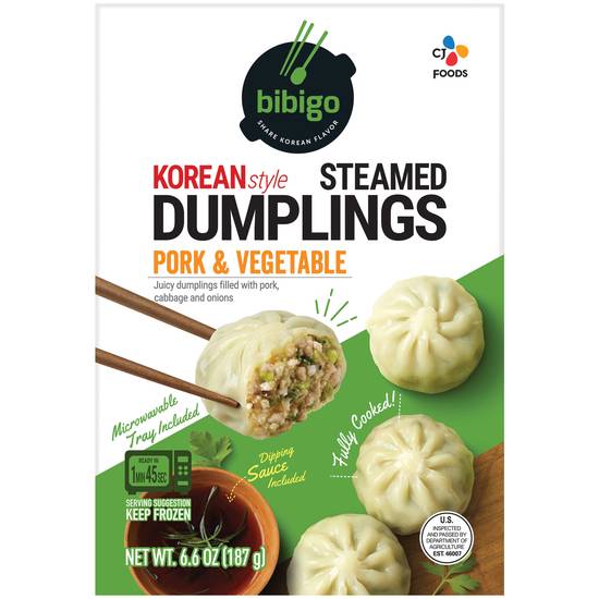 Order Bibigo Pork & Vegetable Steamed Dumplings, 6.6 OZ food online from Cvs store, SUNNYVALE on bringmethat.com