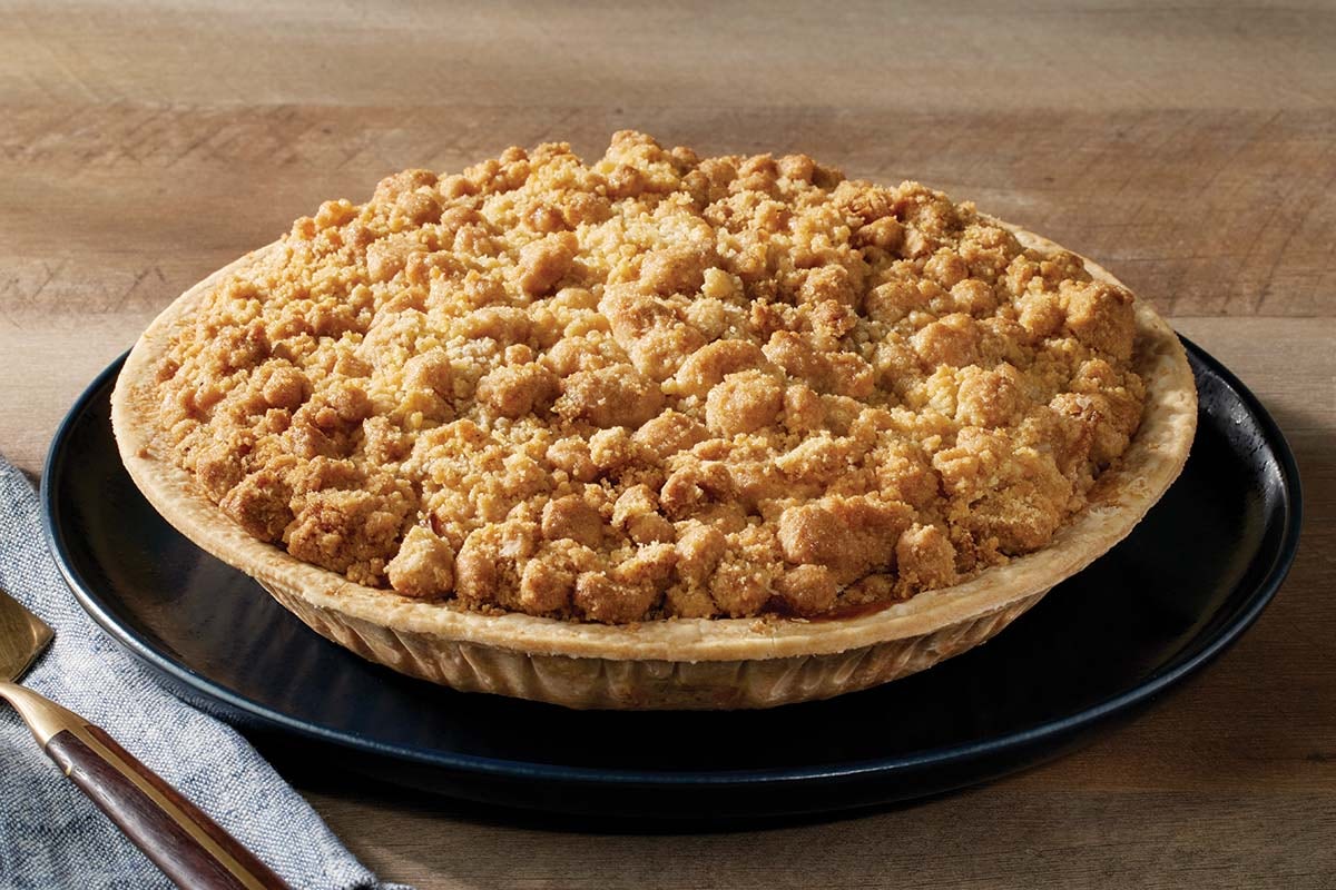 Order Whole Apple Streusel Pie food online from Cracker Barrel store, Snellville on bringmethat.com