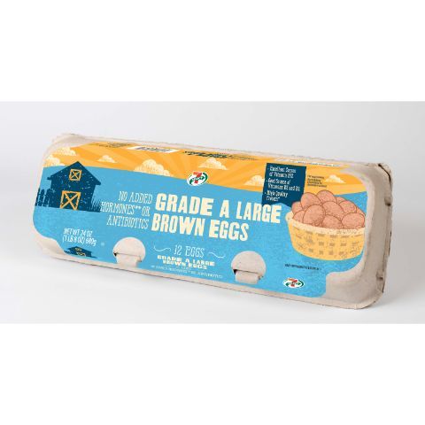 Order 7-Select Cage Free Large Brown Eggs 12 Count food online from 7-Eleven store, Needham on bringmethat.com