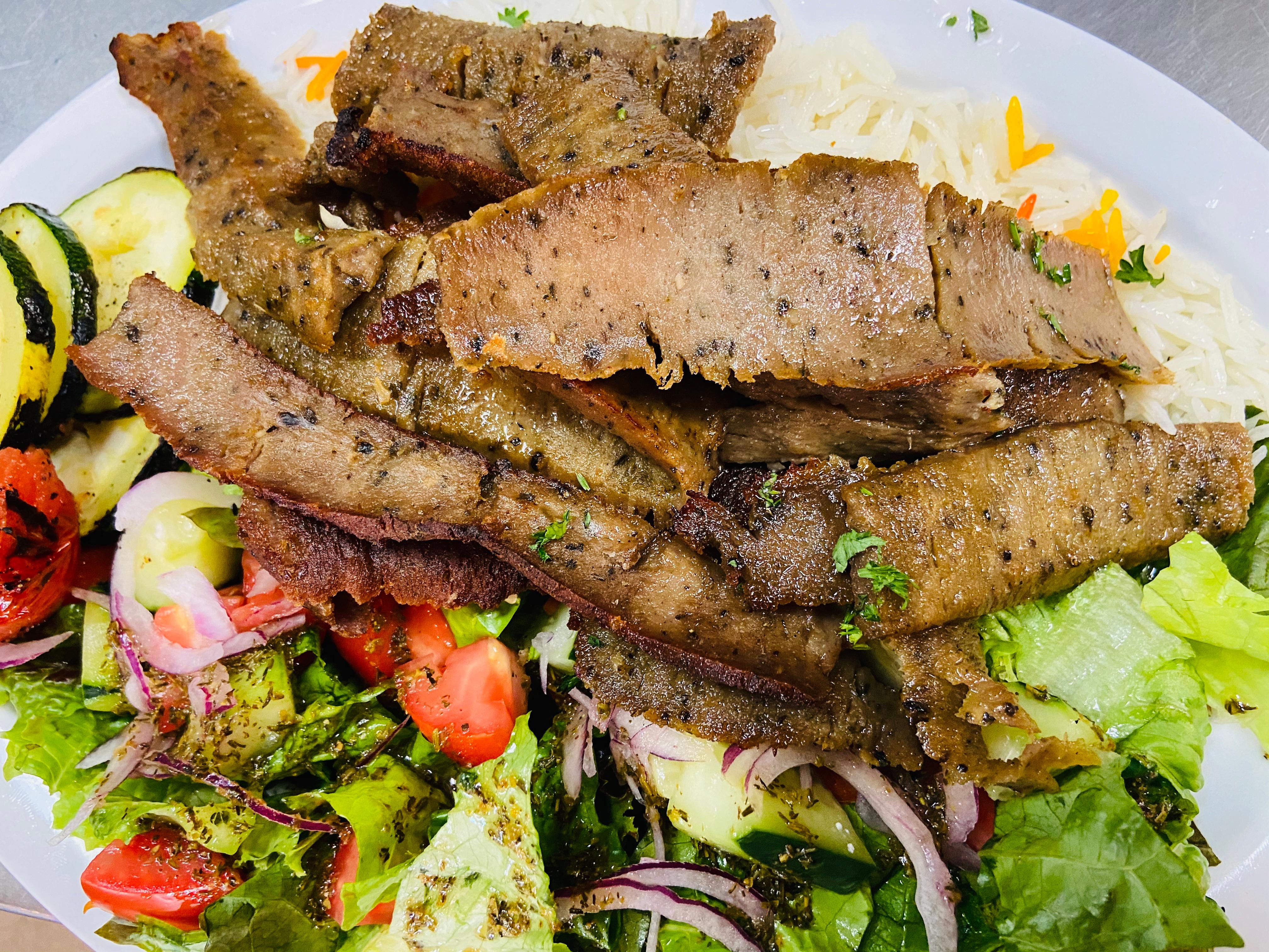 Order Gyro Plate food online from Off The Boat Fish Grill store, Placentia on bringmethat.com