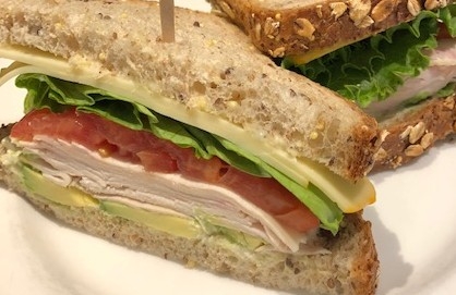 Order #32 Sandwich - Grilled Chicken & Avocado food online from Aux Delices store, Darien on bringmethat.com