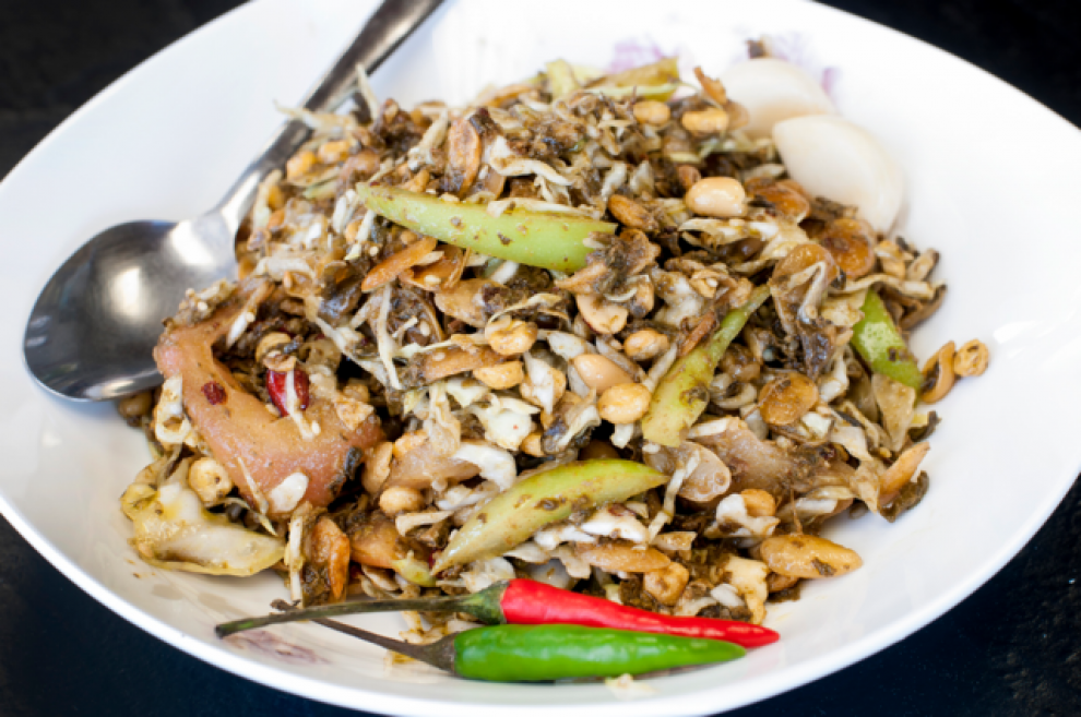 Order 13. Myanmar Tea Leaf Salad  food online from Amazing Myanmar Asian Cuisine store, Kentwood on bringmethat.com